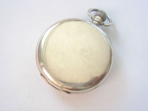 fig 2. 1928 SILVER CASED REGLA SWISS LEVER POCKET WATCH IN WORKING ORDER