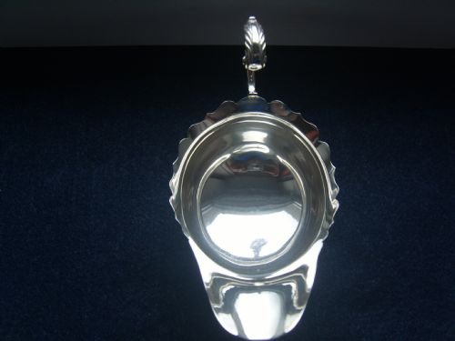 fig 2. LOVELY LARGE ART DECO SILVER SAUCE BOAT