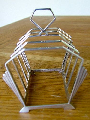 fig 2. STUNNING ART DECO SOLID STERLING SILVER TOAST RACK 5 DEAKIN & FRANCIS