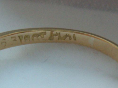 fig 3. Lovely Edwardian 18ct Gold Diamond Trilogy Ring