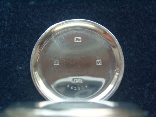 fig 3. Super Hallmarked Silver Open Face Pocket Watch Swiss Made