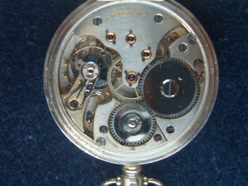 fig 4. Super Hallmarked Silver Open Face Pocket Watch Swiss Made