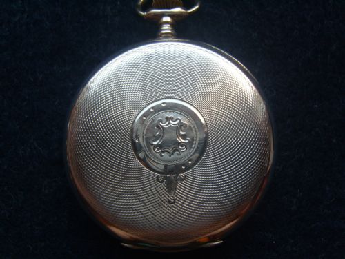 fig 2. Sterling Silver Swiss Open Faced Pocket Watch
