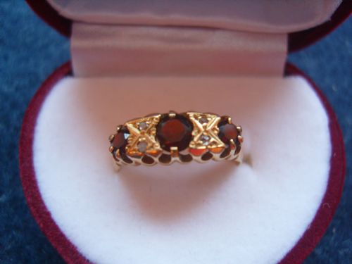 Super Edwardian 18ct Gold Ruby and Diamond Ring