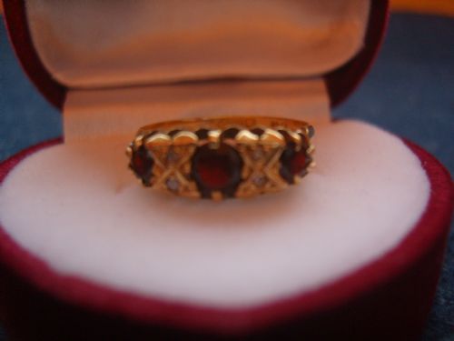 fig 2. Super Edwardian 18ct Gold Ruby and Diamond Ring