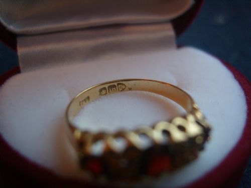 fig 3. Super Edwardian 18ct Gold Ruby and Diamond Ring