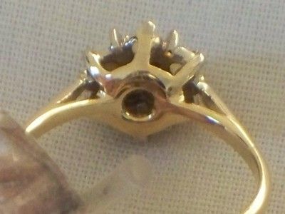 fig 3. LOVELY ART DECO 18CT GOLD OPAL AND DIAMOND CLUSTER RING