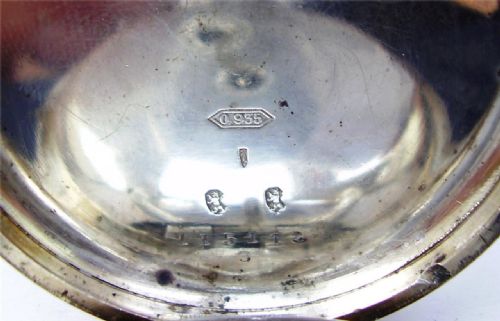 fig 2. Silver Cased Swiss Jewelled Gent's Pocket Watch. KW/KS Serviced & Working Well