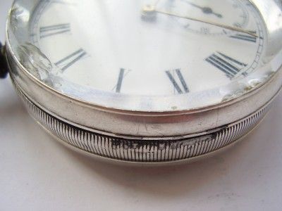 fig 4. Silver Cased Swiss Jewelled Gent's Pocket Watch. KW/KS Serviced & Working Well