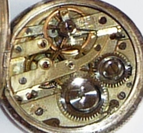 fig 4. Antique Victorian Sterling Silver Cased Working Ladies Pocket Watch
