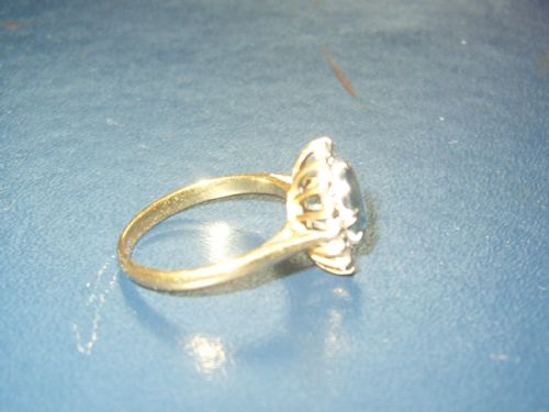 fig 2. Superb Art Deco 18ct Gold Sapphire and Diamond Ring