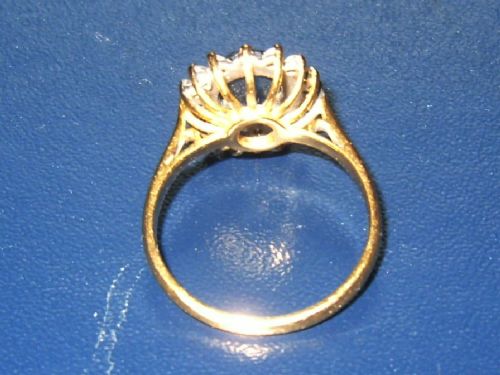 fig 3. Superb Art Deco 18ct Gold Sapphire and Diamond Ring