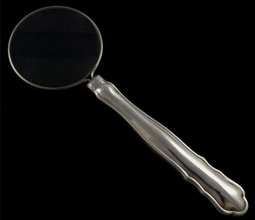fig 1. Details about MAGNIFYING GLASS WITH STERLING SILVER HANDLE SHEFFIELD 1904