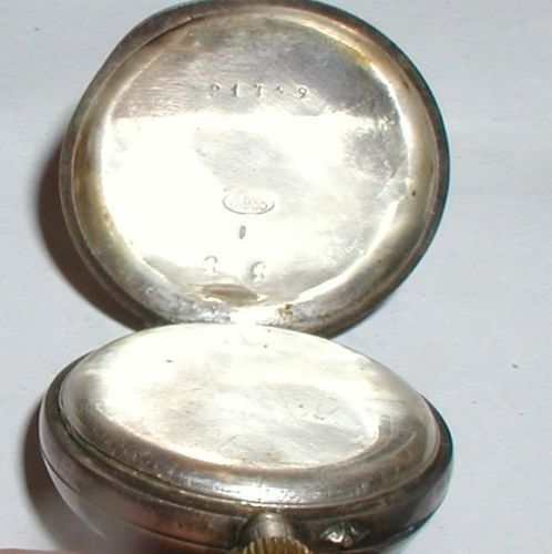 fig 3. Antique Solid Silver Ladies Pocketwatch