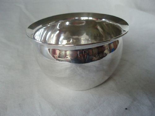 Edwardian Antique Sugar Bowl Sterling Silver Birmingham 1909 

