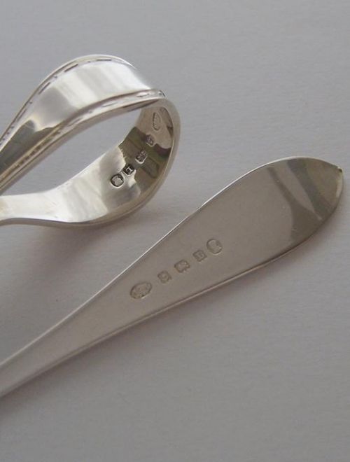 fig 3. A Cased Vintage Sterling Silver Babies Christening Cutlery Set Birmingham 1935
