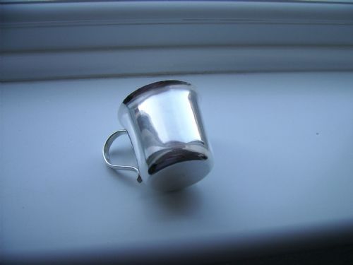 fig 2. Lovely Hand Made Sterling Silver Christening Mug C1949 108g