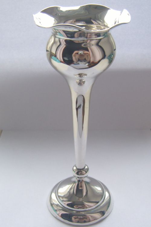 Stunning Fully Hallmarked Antique Sterling Silver Posey Vase