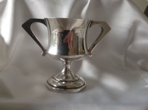 Solid Silver Trophy Cup by Blackensee & Son Birmingham 1929, Not Engraved

