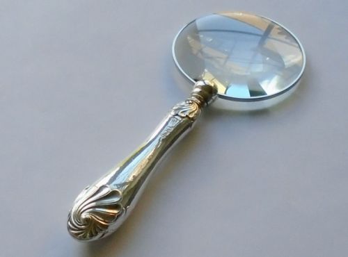 George Howson Hm Silver Handle Magnifying Glass Sheffield 1901 Edward Vl1