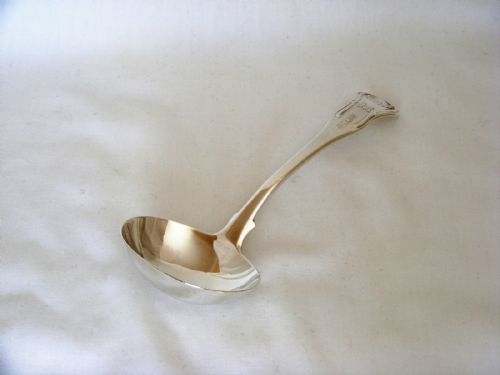 fig 2. Good Quality, George IV, Solid Silver Sauce / Gravy Ladle – Edinburgh 1820