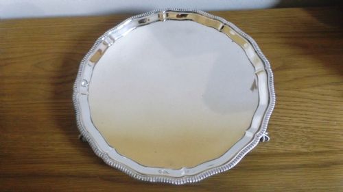 Super George 111 Style Large Silver Salver 10" Mappin and Webb