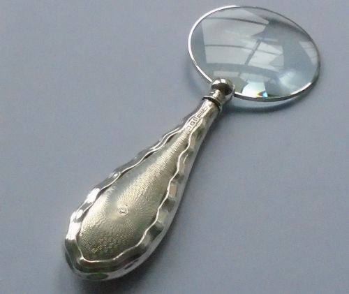 W.g. Sothers Hm Silver Handle Magnifying Glass Birmingham 1915