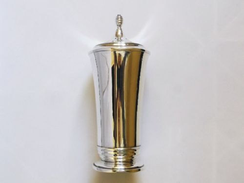 Fine Art Deco Hallmarked Silver Large Sugar Castor