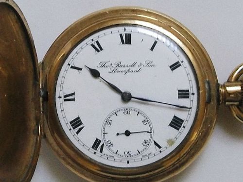Lovely Full Hunter Fob Watch C1920 Gold Filled