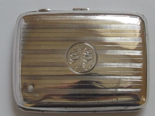 Antique Hallmarked Silver Cigarette/card Case