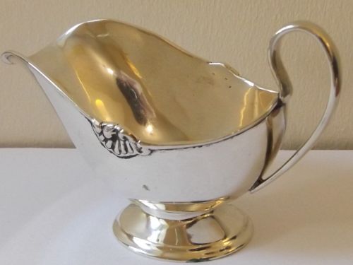 Super Art Deco Continental Silver Small Cream Jug