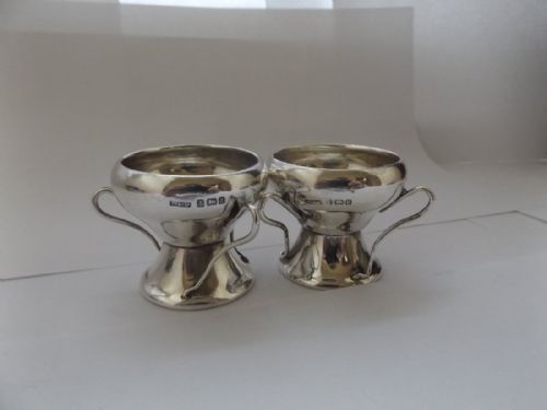 Stunning Pair of Edwardian Silver Salts