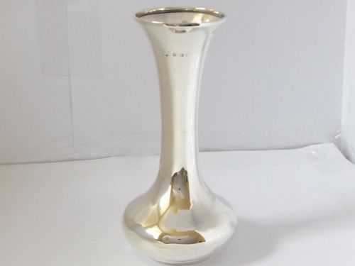 Art Deco Silver Trumpet Vase
