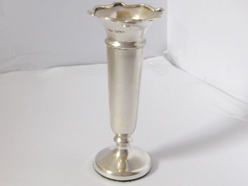 Stylish Antique Silver Bud Vase