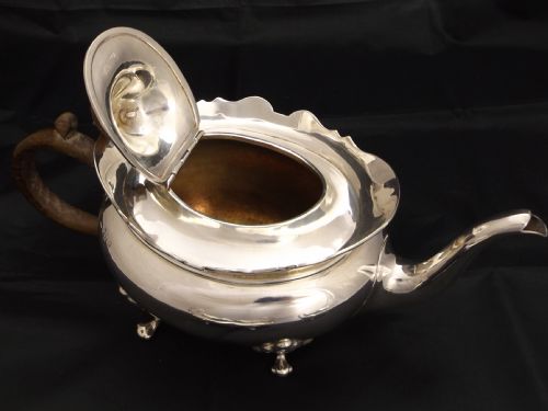 fig 1. Exceptional Irish Silver Three Piece Tea service