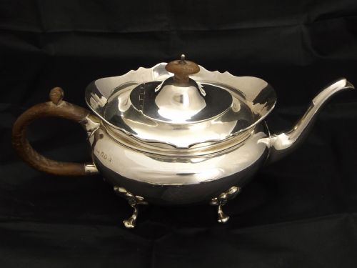 fig 2. Exceptional Irish Silver Three Piece Tea service