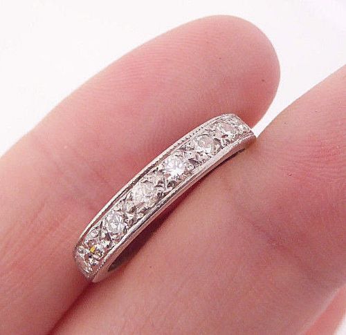 Stunning Art Deco 18ct White Gold Diamond Eternity Ring