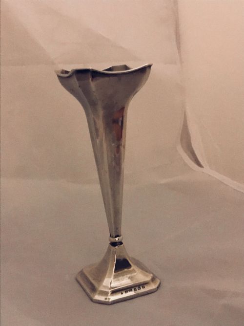 Sterling Silver 1922 Art Deco Vase Price Reduced