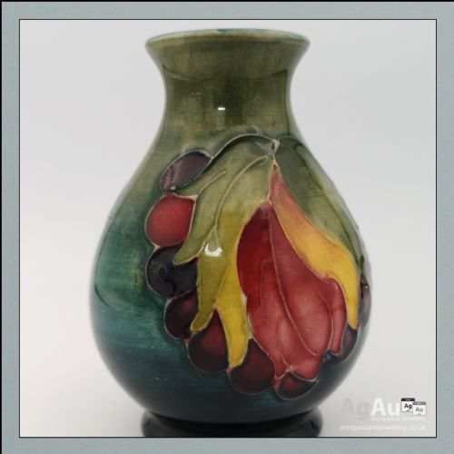 Lovely Moorcroft Leaf and Berry Pattern Small Vase