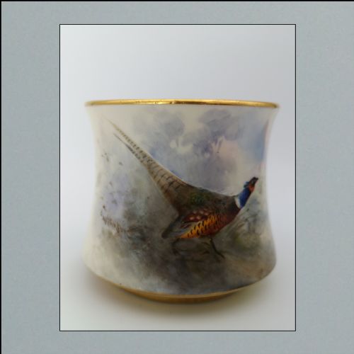 Lovely Edwardian Small Royal Worcester Vase James Stinton