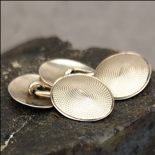 9ct Gold Antique Pair of Small Cufflinks