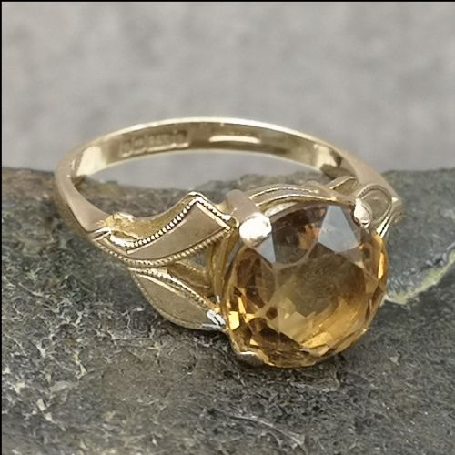 9ct Gold Citrine Ring