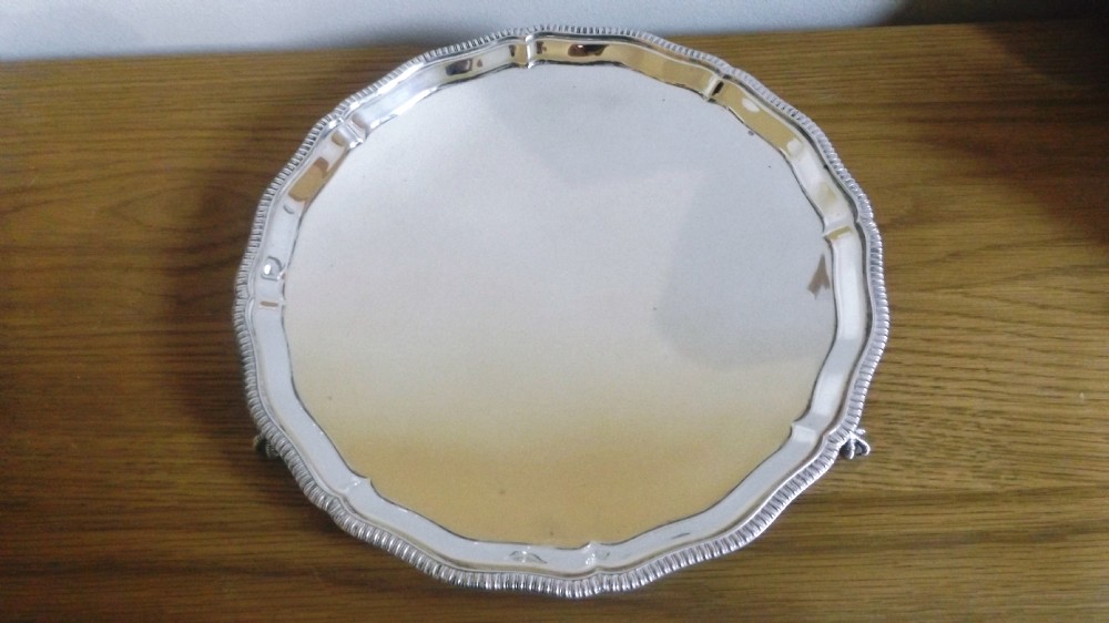 Super George 111 Style Large Silver Salver 10