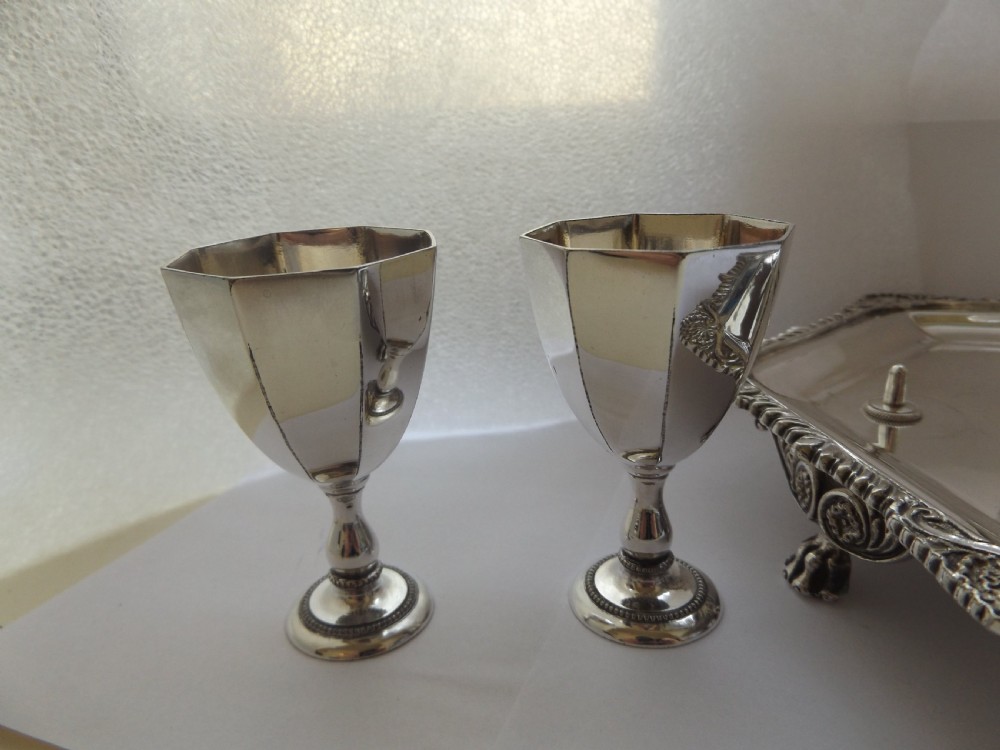 Stunning Victorian Silver Plated Egg Cruet View VI