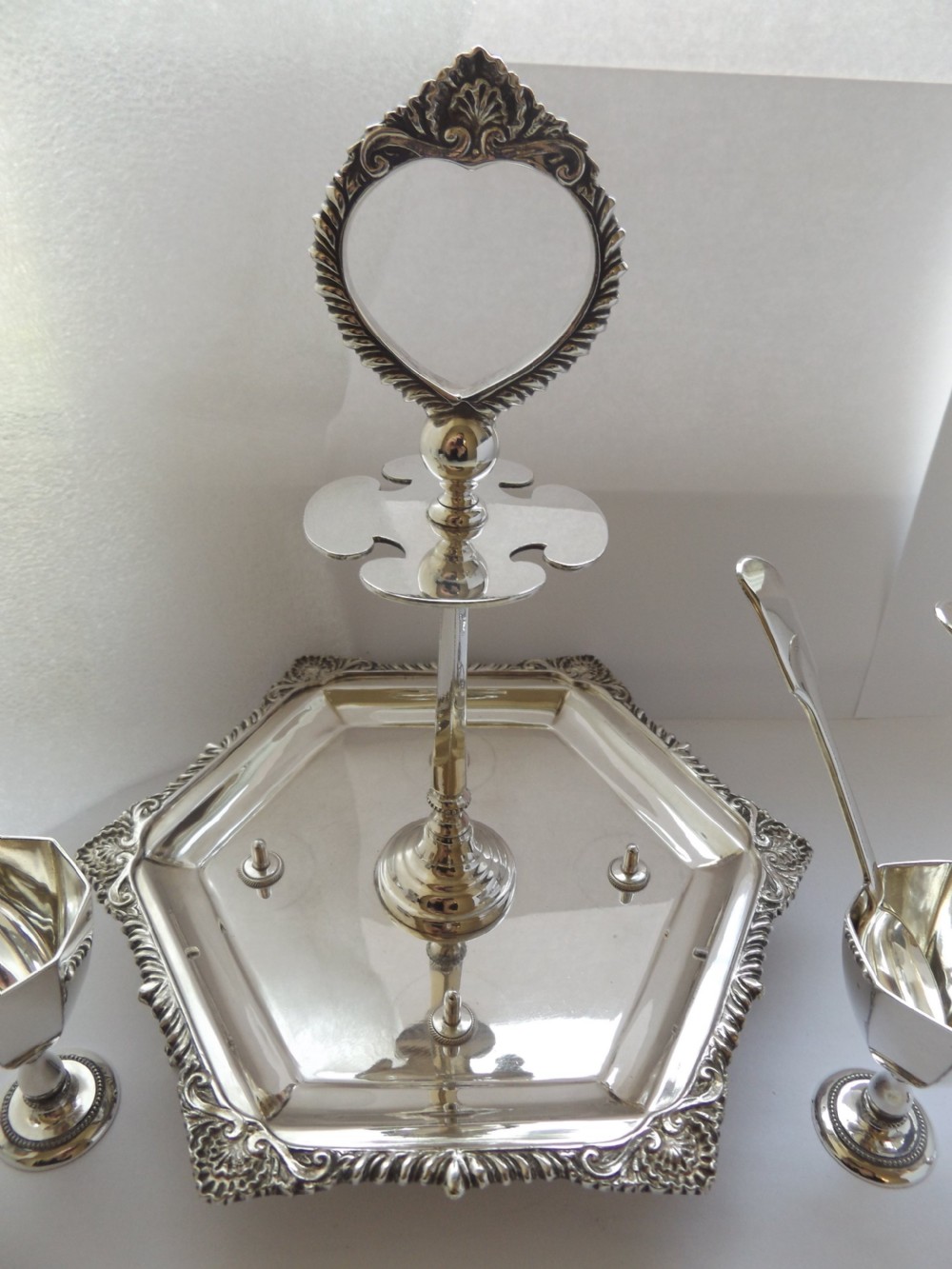 Stunning Victorian Silver Plated Egg Cruet View IX