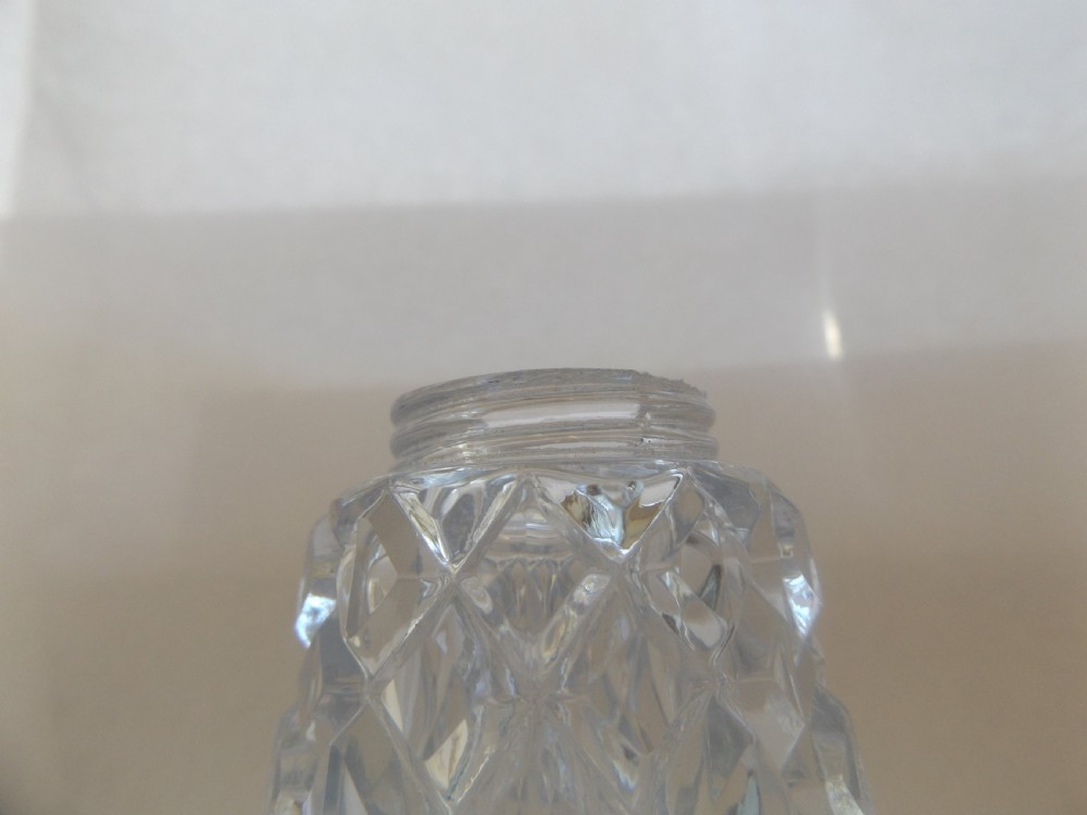 Lovely Cut glass and silver sugar castor View VI