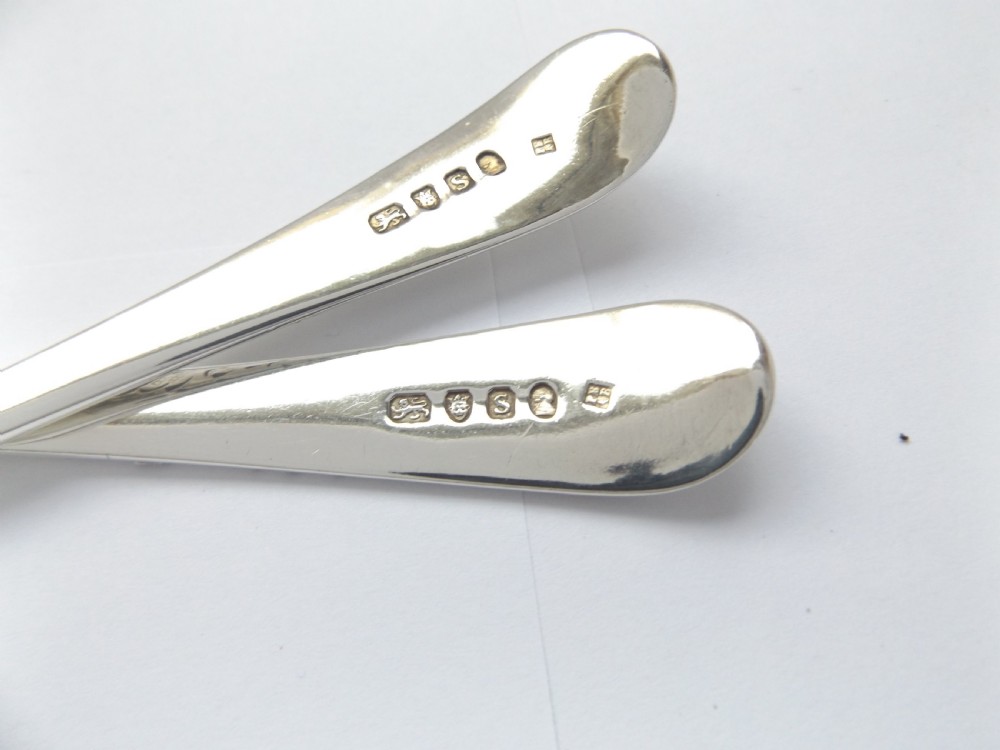 Super Pair of George 111 Silver Berry Spoons Bateman View IX