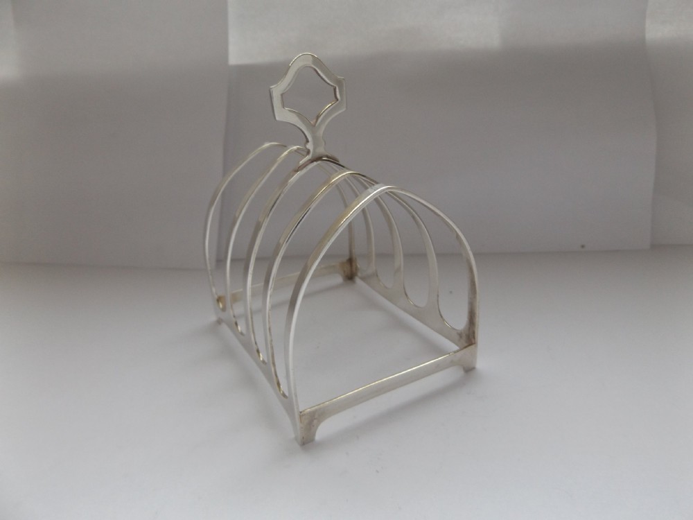 Super Art Deco Silver Toast Rack View III
