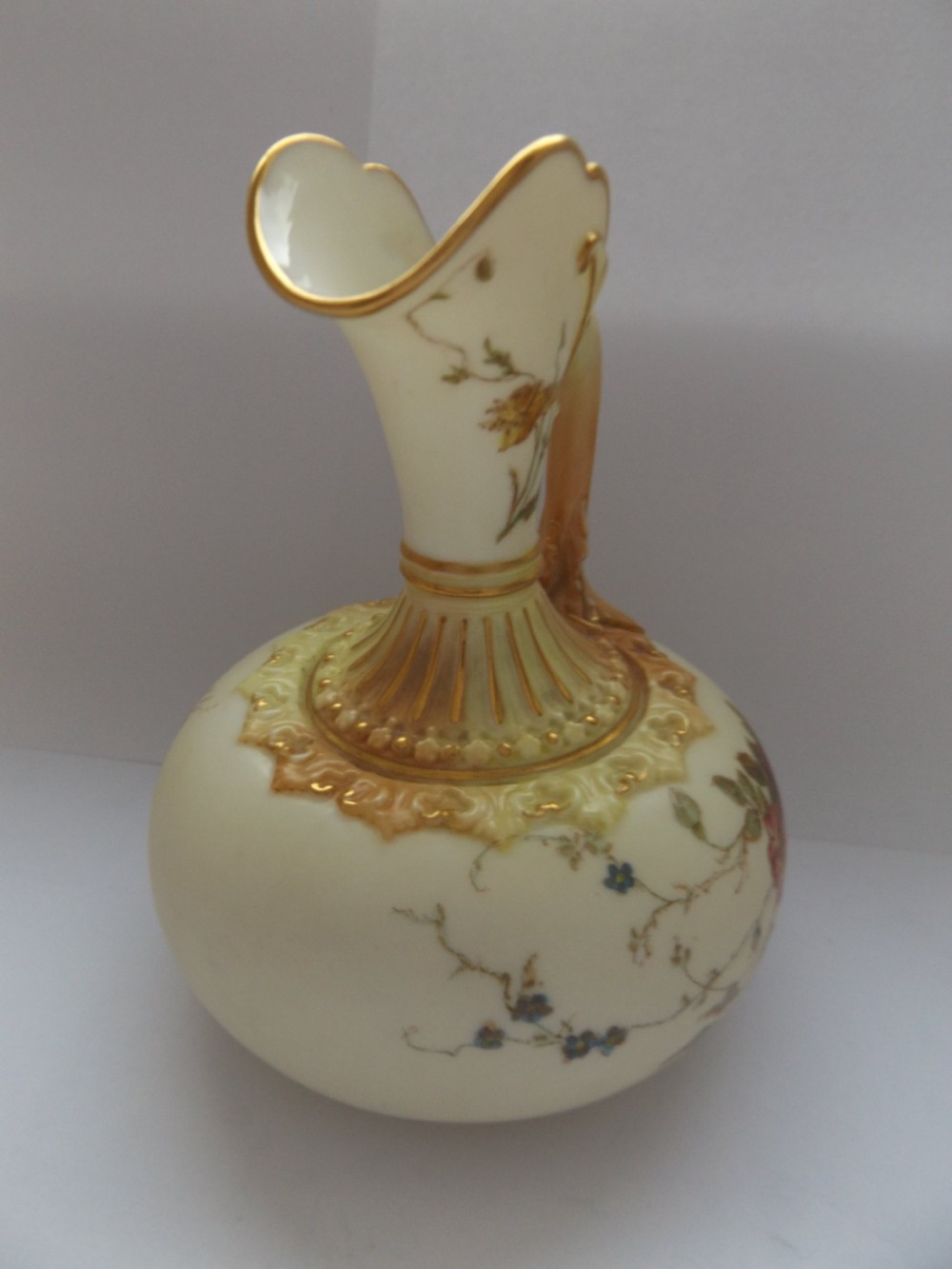 Beautiful Antique Victorian Royal Worcester Jug View III