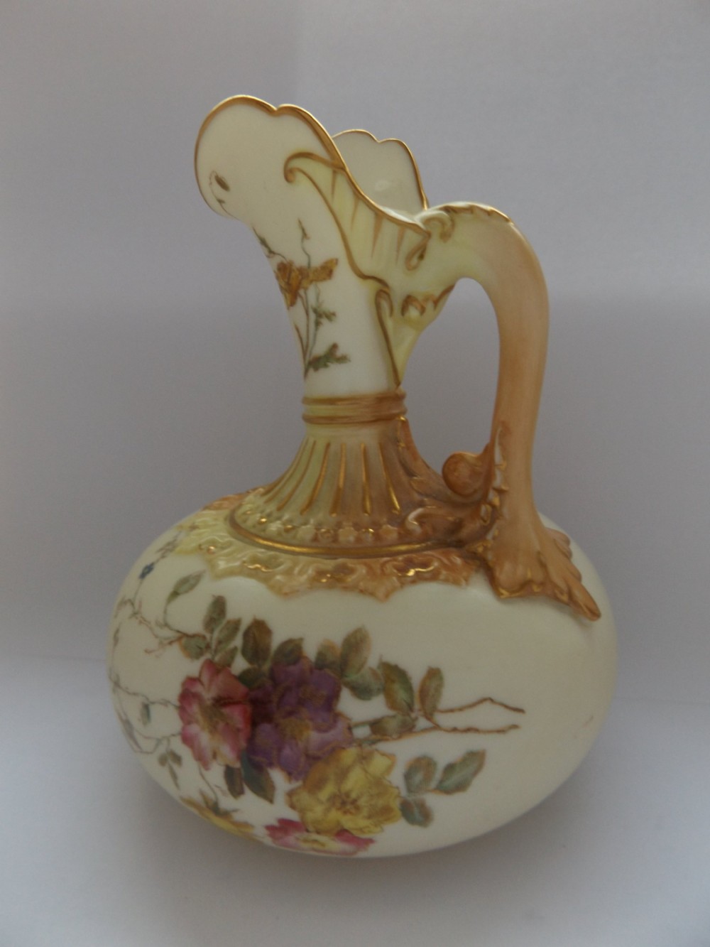 Beautiful Antique Victorian Royal Worcester Jug View V